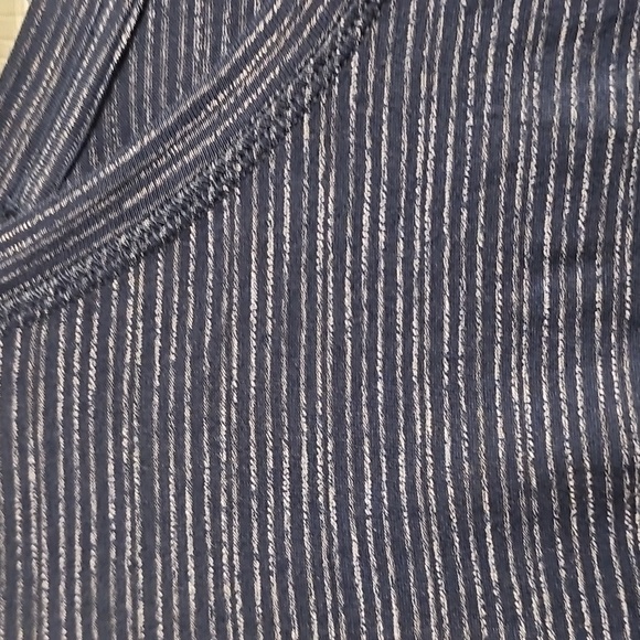 T By Talbots Tie Front Short Sleeve T-Shirt Dress Sheath In Navy - Picture 4 of 7